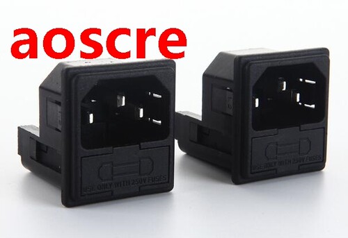 All copper card type AC power socket socket holder with doub