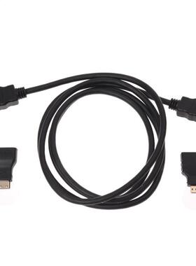3 in 1 HD HDMI to HDMI Cable+ Micro HDMI Adaptor+ Mini HDMI