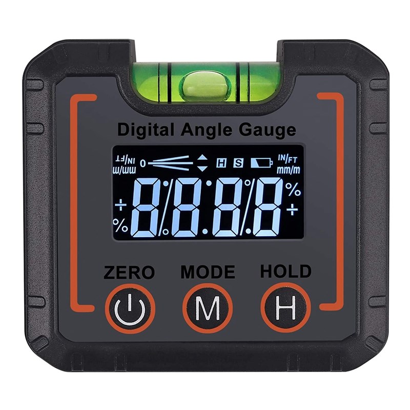 Digital Angle Finder netic  Level Bubble Vial 490 Degree An