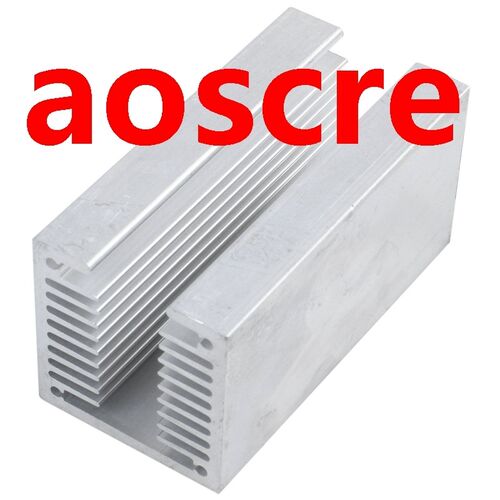 1 x silver-aluminum radiator U 80 * 40 * 40mm