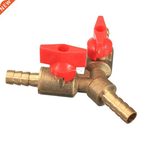5/16 8mm Brass Y 3-Way Shut off Ball Valve Fitting Hose Bar