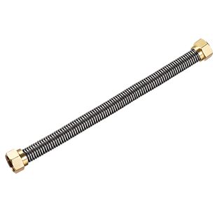 Corrugated Stainless Steel Water Line 11.8inch Length G1/2 F