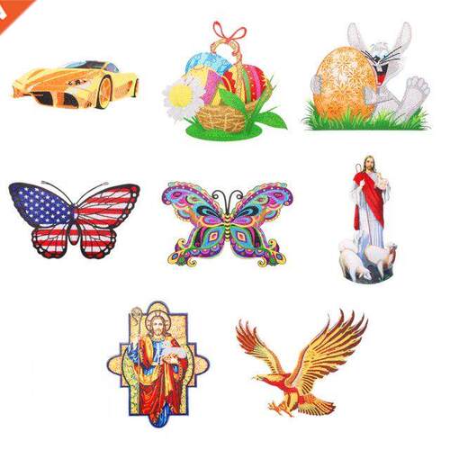 5D DIY Diamond Painting Wall Sticker Butterfly Egg Wallpaper