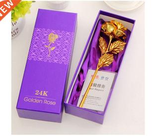 Best Gift For Girlfriend Golden Rose Wedding Decoration Gold