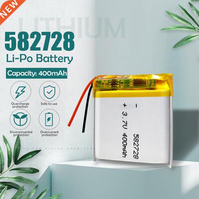 3.7V 400mAh 582728 Lithium Polymer Li Po li ion Rechargeabl