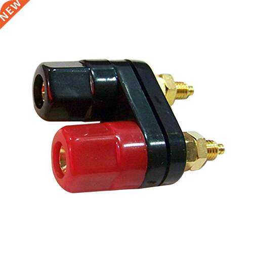 Banana Plugs Couple Terminals Red Black Connector Amplifier