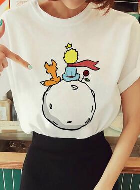 Hot Spring Summer Little Prince Graphic Women's T-Shirt