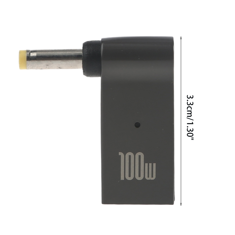 Type C Female to 4.0x1.7mm Male DC Charging Cable Connector