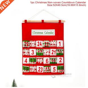FENGRISE Christmas Advent Calendar Hanging Felt Xmas Countdo