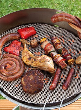 Non-Stick Frying Pan Pad Round Liner Sheet Barbecue Grill Ma