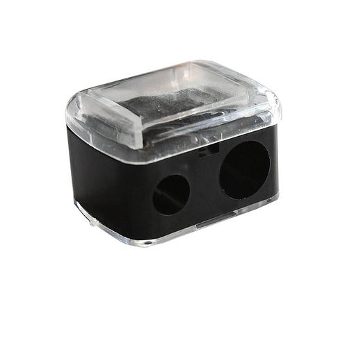 1/2pcs Women Ladies Double Holes Sharpener Pencil Sharpener