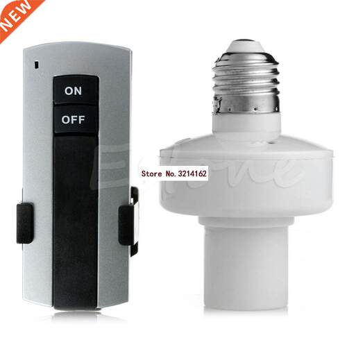 E27 Screw Light Lamp Bulb Holder Cap Socket Switch 07NOV