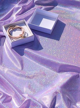 Fluorescent Fabric 50*150cm Laser Stretch Colorful Shiny Fab