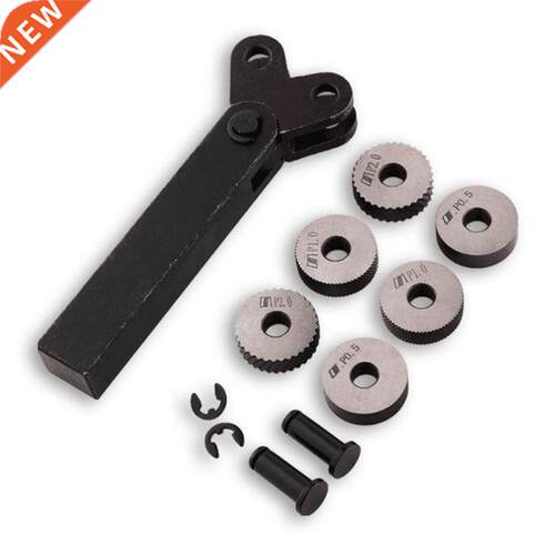 Strong 0.5 mm / 1mm / 2mm Set of 7 Steel Double-wheel Knurli