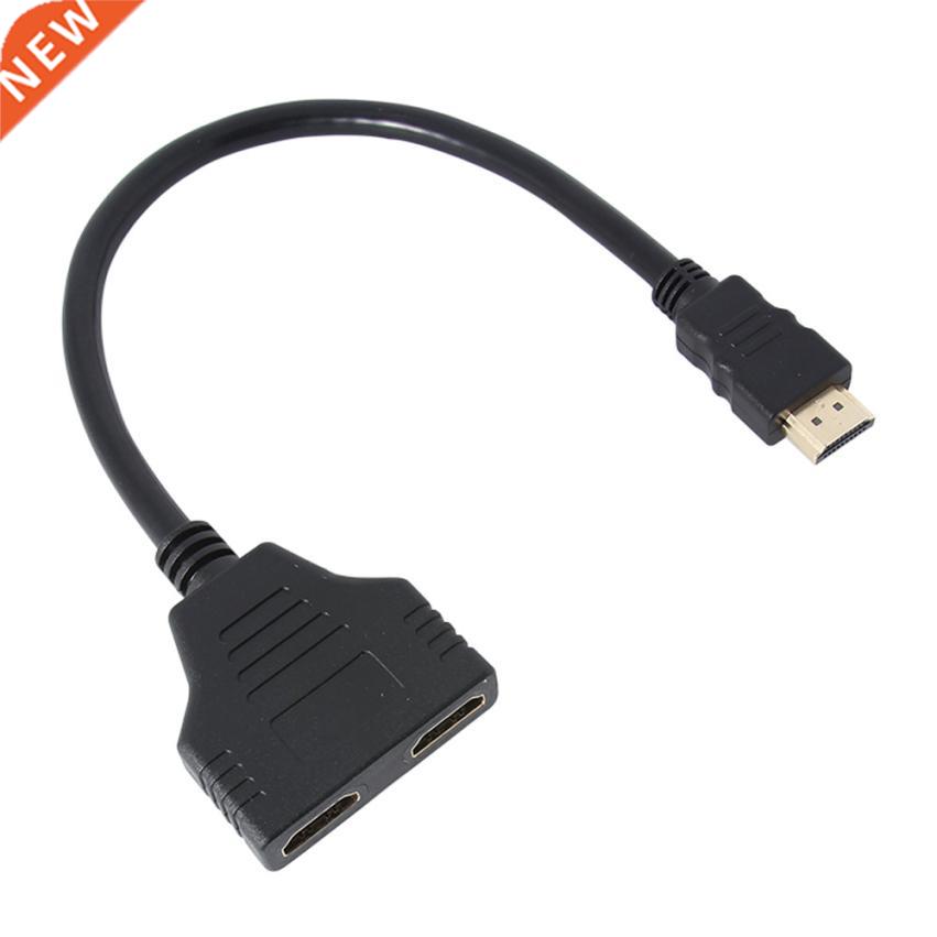 HDMI 1 to 2 Split Doule Signal Adapter Convert Cale for Vi