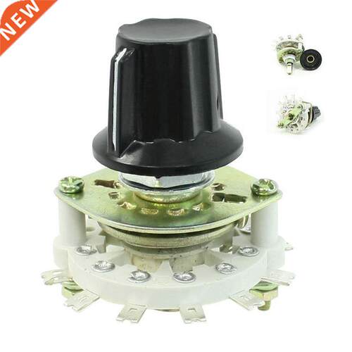 Knob 1P6T 1 Pole 6 Throw Band Channel Rotary Switch Selector