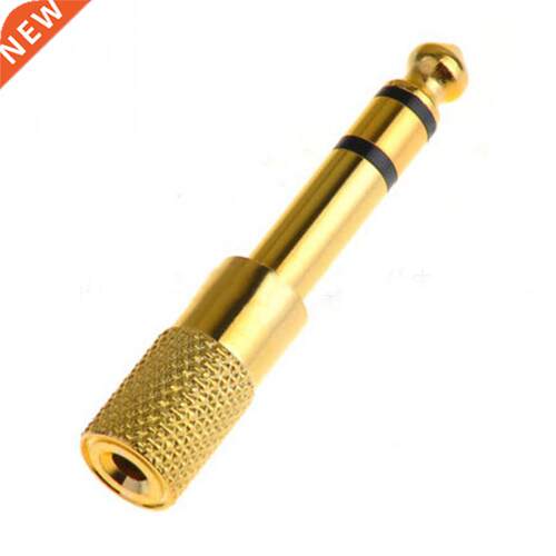 Gold Plated Male to Female 6.35mm to 3.5mm Microphone Stereo