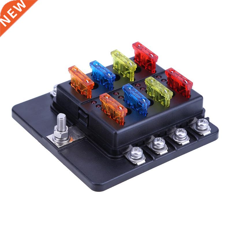 32V Auto Car Boat fuse holder Standard 8 Way Blade Fuse hold
