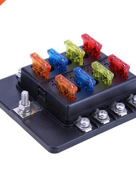 32V Auto Car Boat fuse holder Standard 8 Way Blade Fuse hold