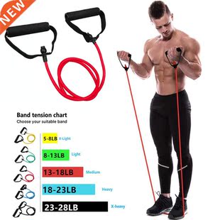 5 Levels Resistance Bands with Handles Yoga Pull Rope Elasti