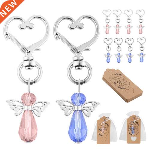 30 Pcs Angel Keychain Key Ring Guardian Angel Key Chain Key