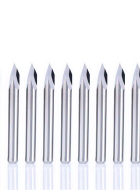 10Pcs Carbide Steel 45 Degree Router Pyramid Engraving Bits
