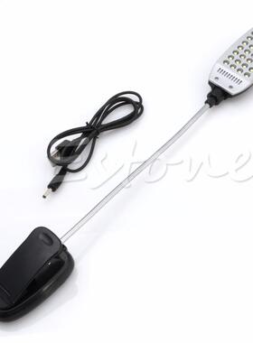 USB/Power 28 LED Bulbs Light Clip-on Bed Table Lamp L15