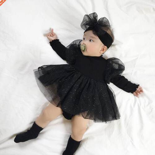 Baby Romper With Headband Infant Girls Jumpsuits Spring Autu