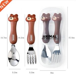 304 Stainless Steel Baby Spoon Portable Tableware Creative C