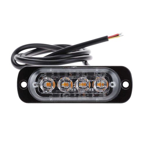 12V-24V Warning Caution Lights Universal 4 LED 18W Car Truck