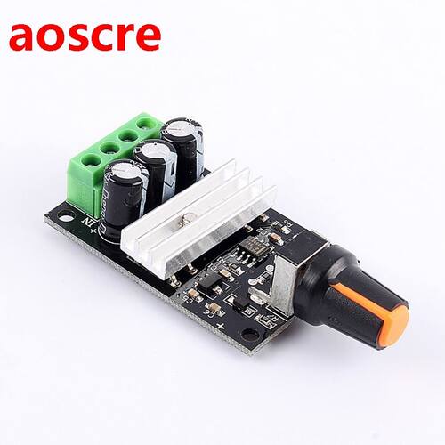 DC6-28V Electric Motor Speed Controller with Switch+Knob 3A