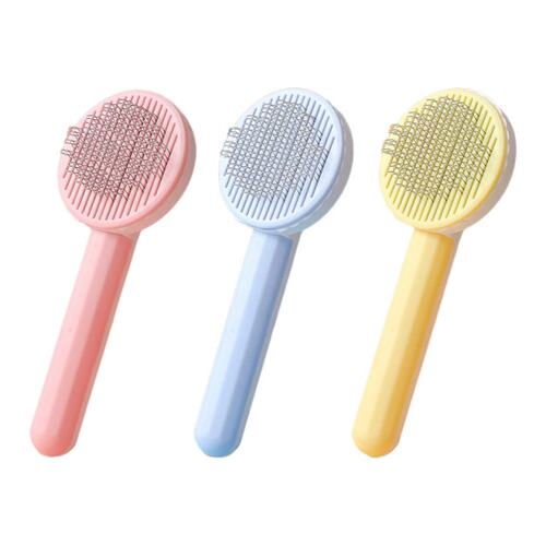 Split Design Mini Portable Dog Grooming Brush Pet Dog Hair