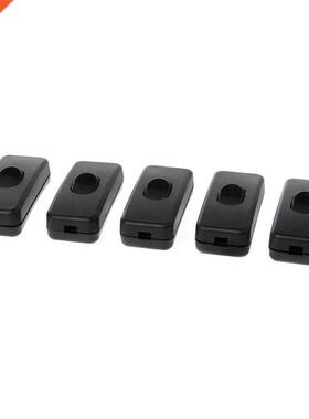 5 Pcs AC 250V/125V 2A Plastic ON/OFF Button In Line Cord Swi