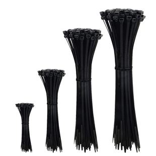 400 Pcs Black Cable Ties Plastic Nylon Zip Ties Self Locking