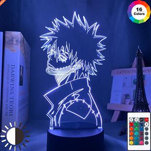 Acrylic 3d Lamp Anime My Hero Academia Dabi Led Light for Be
