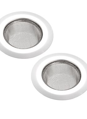 2 Pcs Kitchen Sink Garbage Strainer 3 Inch Stainless Steel S
