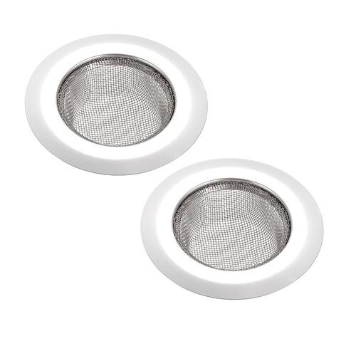 2 Pcs Kitchen Sink Garbage Strainer 3 Inch Stainless Steel S