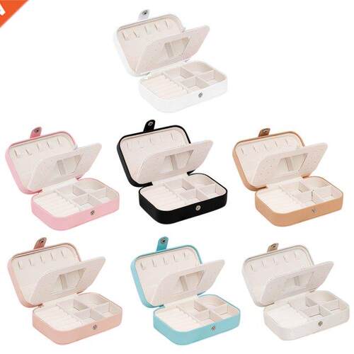 Square Shaped Jewelry Box Earrings Necklace Bracelet Organiz