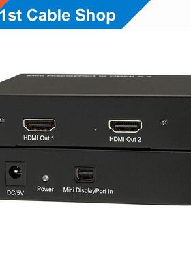 Mini Dp to HDMI Splitter converter Mini Disdisplayport 1X2 H