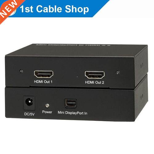 Mini Dp to HDMI Splitter converter Mini Disdisplayport 1X2 H