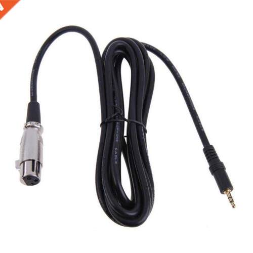 Stereo Jack Mic Cord Cable XLR 3 Pin Female to Right Angle 1