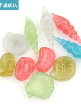 10PCS Glow in the Stone Dark Luminous Conch Sea Shells Aquar