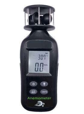 Digitl nemometer Hndheld LCD Wind Speed Meter Mesuring W