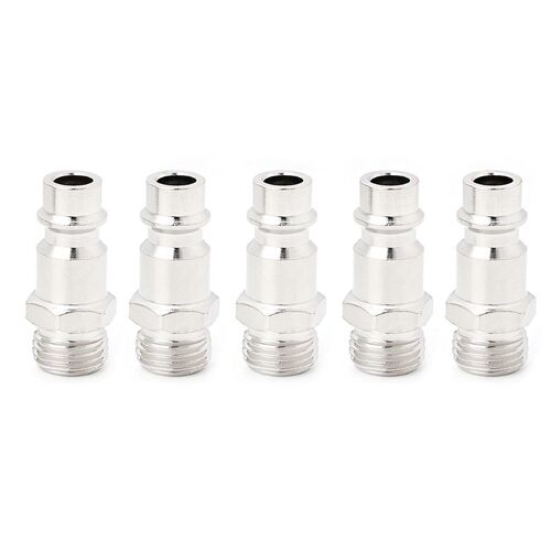 5 Pcs Euro G1/4 Male Thread Air Line Hose Fitting Connector