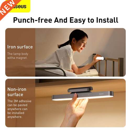 LED Table Lamp Magnetic Desk Lamp Hanging Wireless Touch Ni