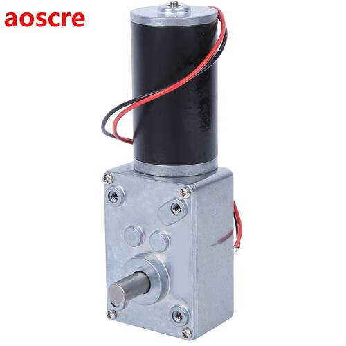 Worm Gear Motor Dual-Shaft Self-Locking DC Motor Low-Noise A