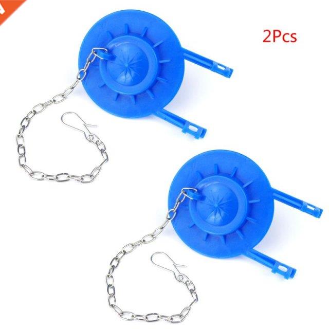 2PCS PVC Toilet Seal Water Stop Valve Cover Drain Flush Valv