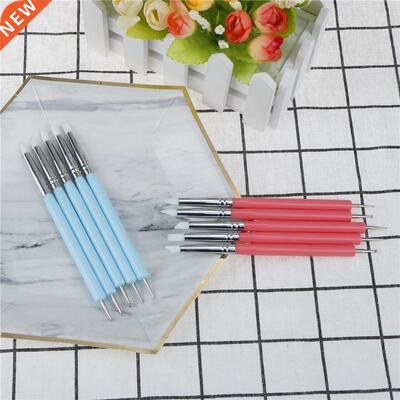 5PCS 2 Way Pottery Clay Ball Styluses Tools Polymer Clay Scu