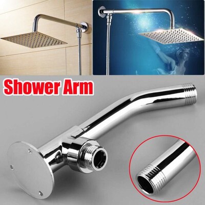 13.2cm Wall Mounted Shower Extension Arm Set Angled Extra Pi