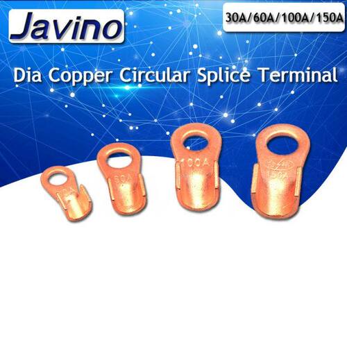 5PCS 30A 60A 100A 150A Dia Copper Circular Splice Terminal W